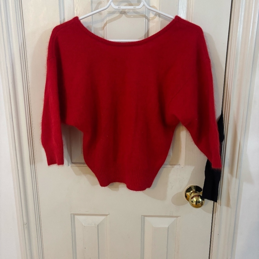 Vintage Cashmere red sweater 90s or 80s *accepting offers